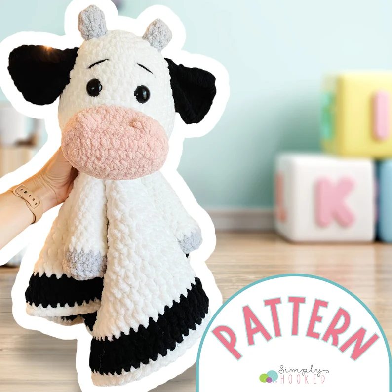 crochet cow lovey