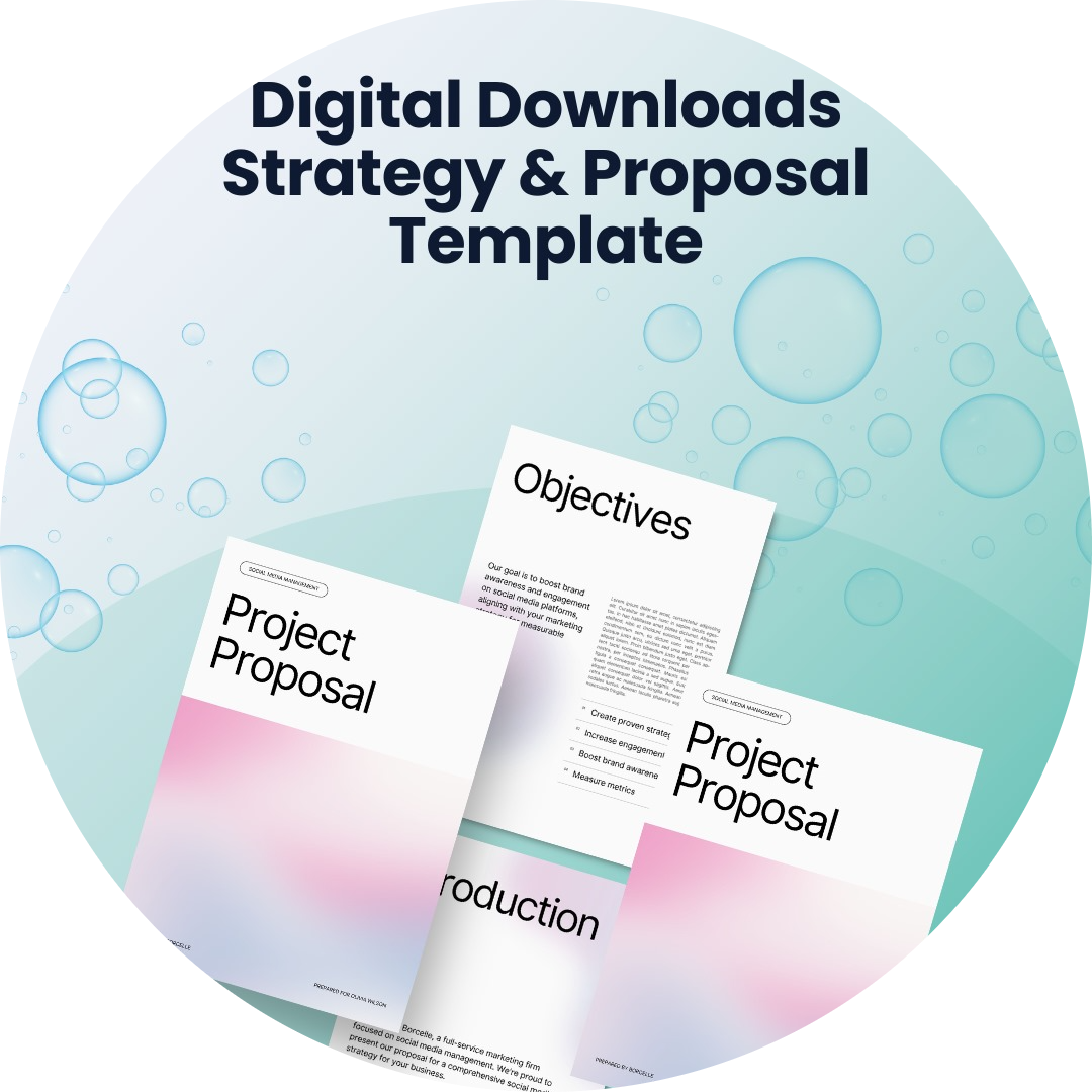 Digital Download  Proposal Template