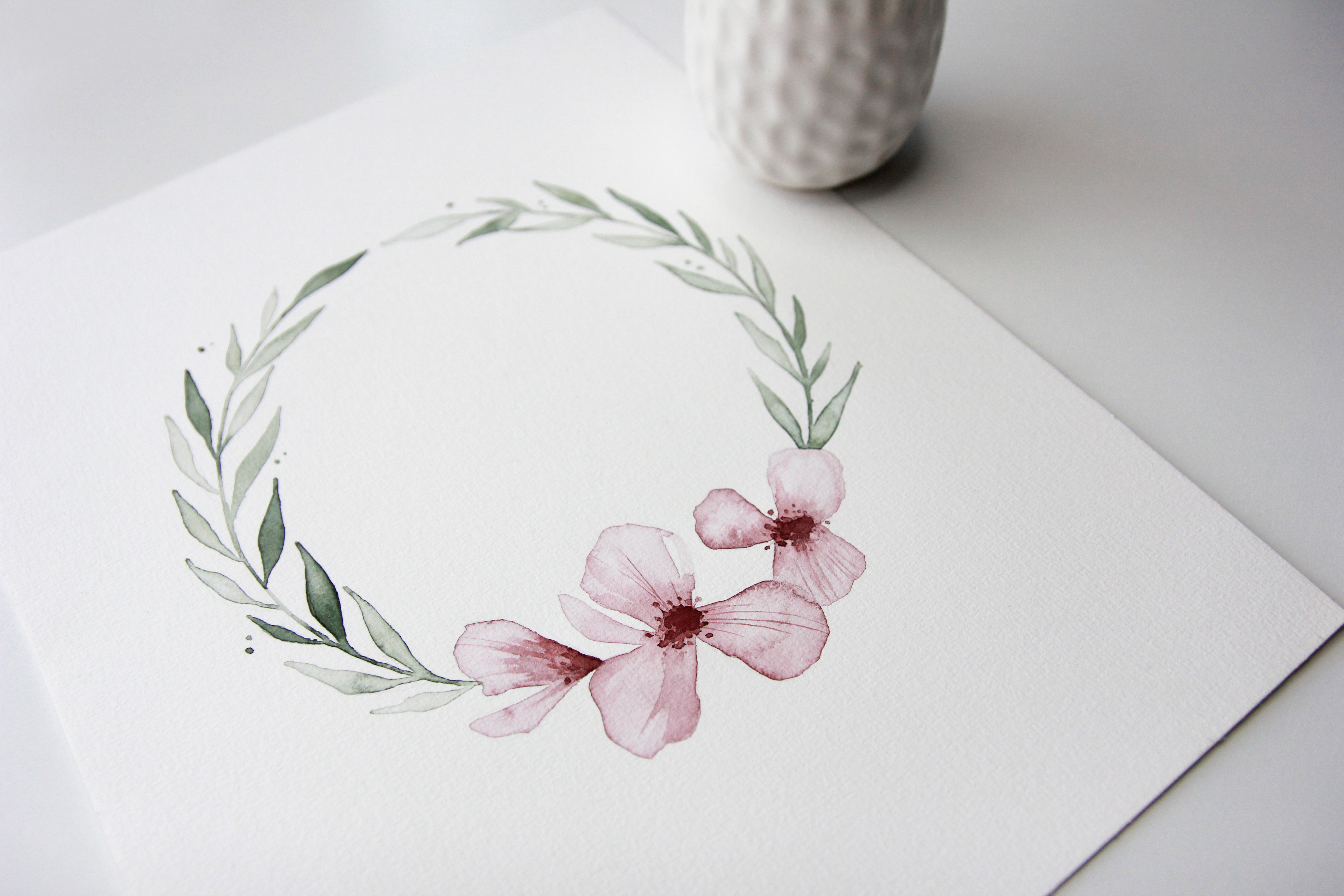 Floral online watercolor art classes