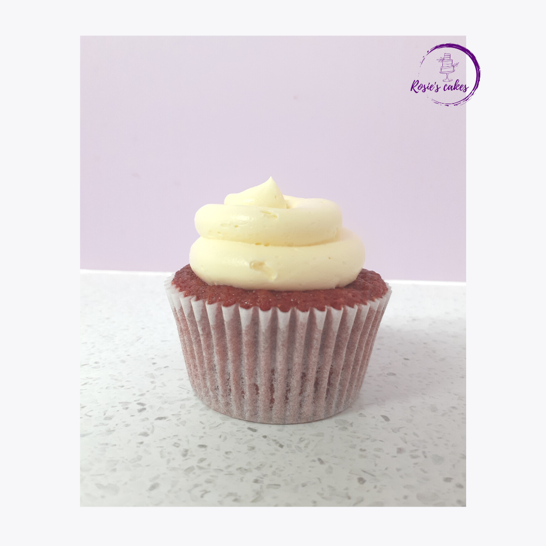 cupcake with piped buttercream