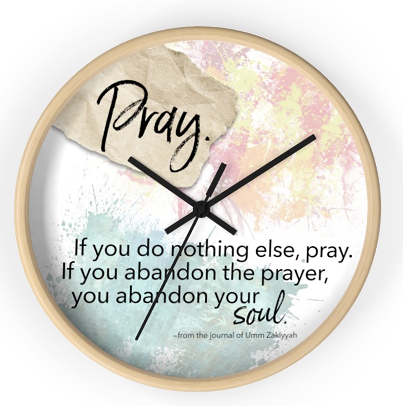 Pray clock screenshot (from uzsoulgear.com)