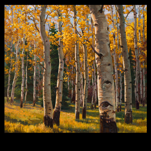 Aspen Painting by Artist Kevin McCain