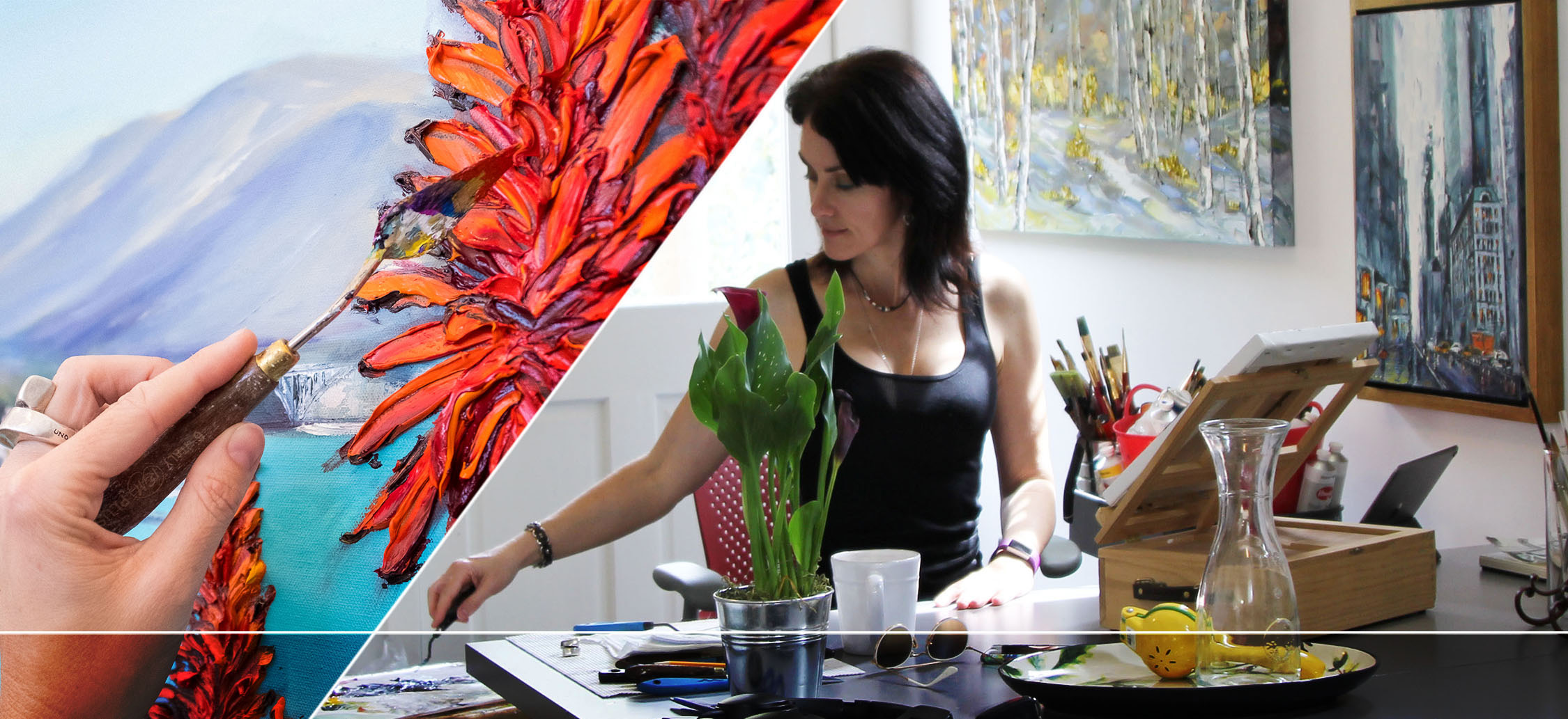 Lisa Elley Art Online Palette Knife Painting Courses