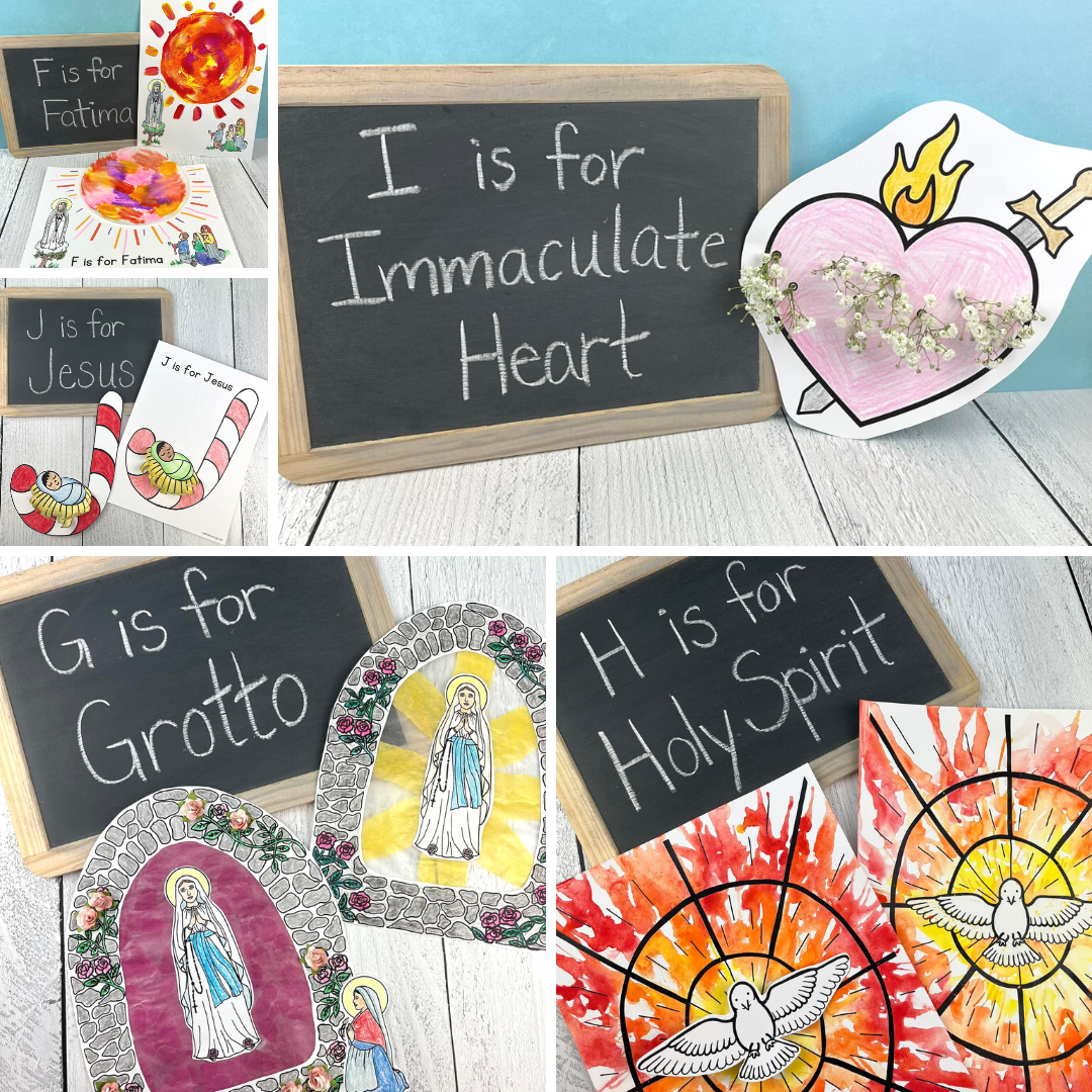 Catholic ABCs Crafts for the Letters F - J
