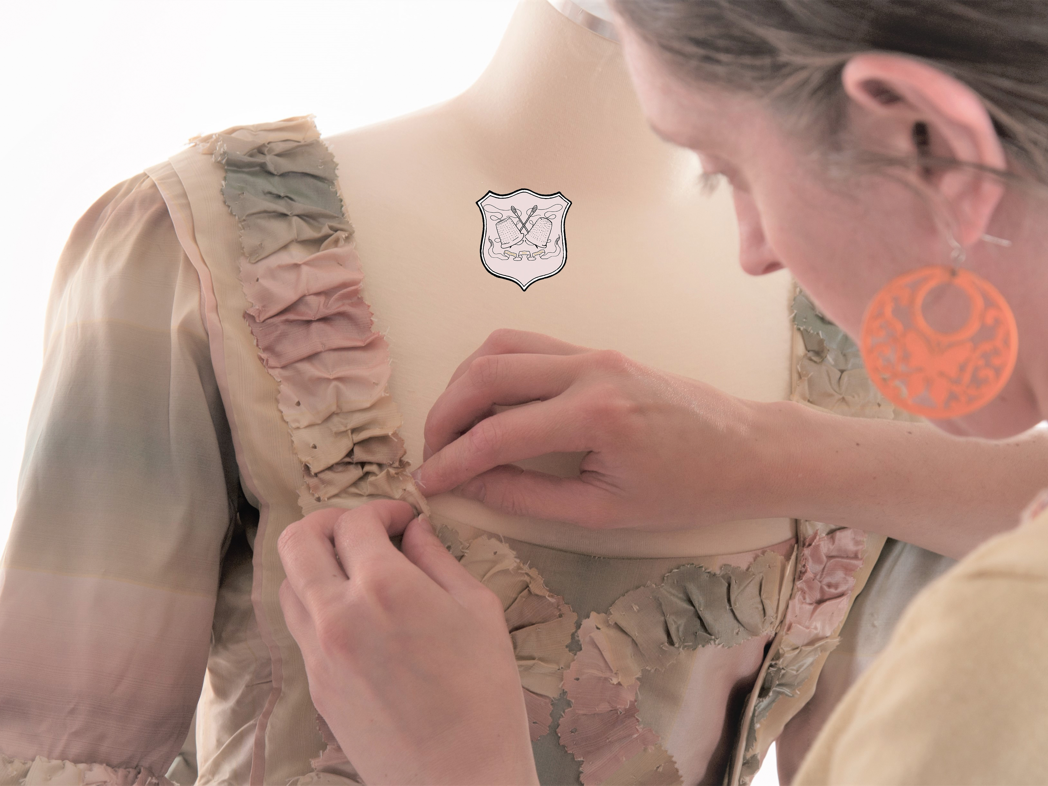 teaching 18th century sewing in online courses