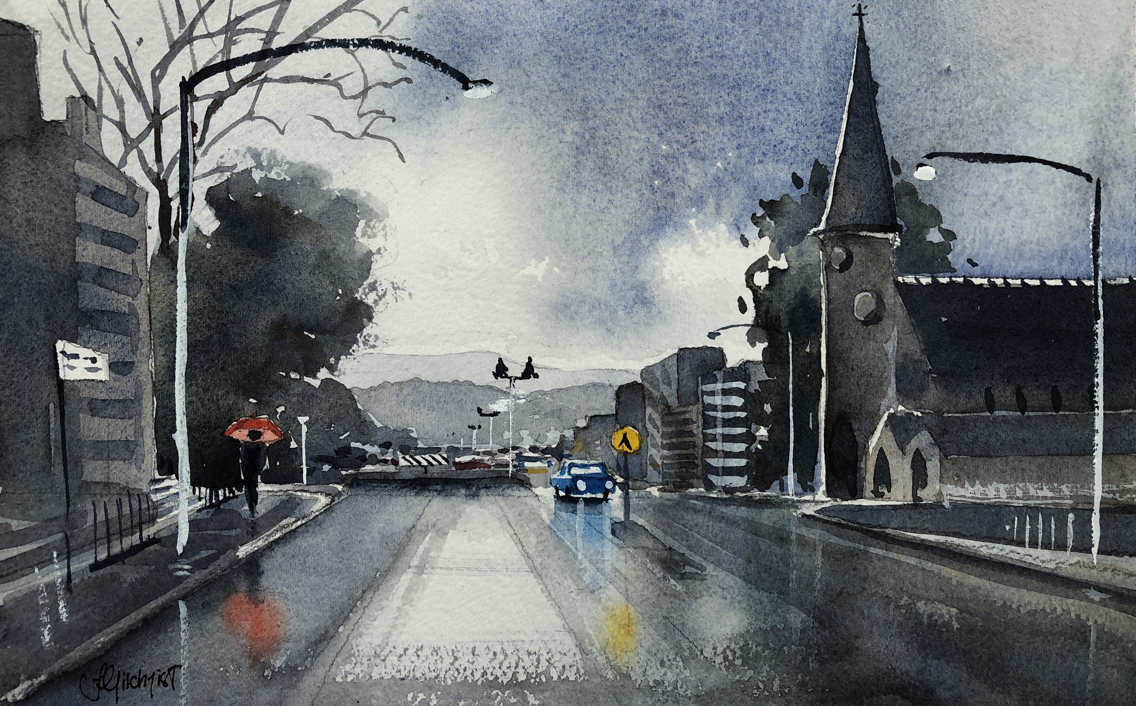 Watercolour workshops online on demand with Jenny Giclhrist and Northern Beaches Watercolour