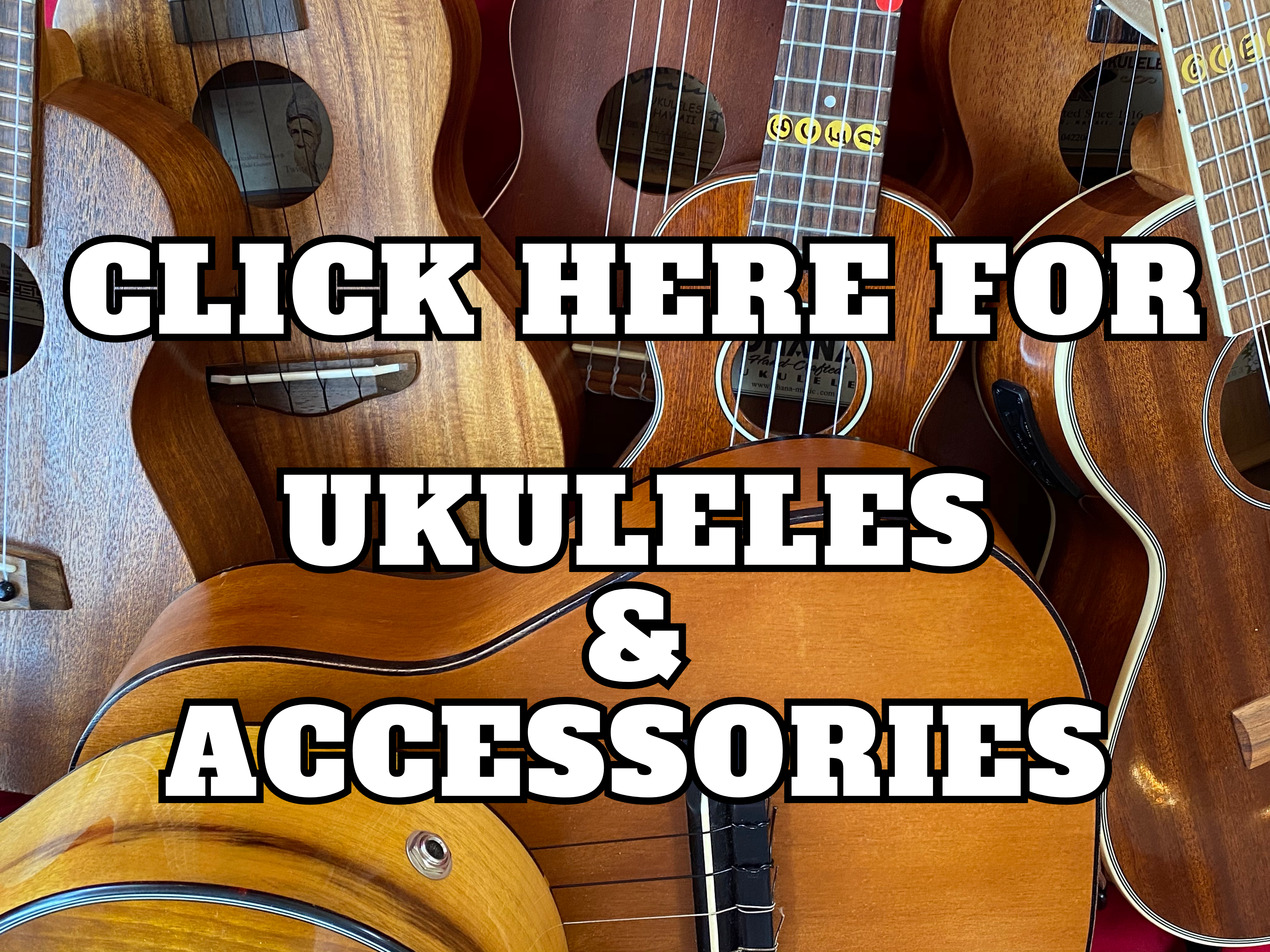 Ukuleles with different wood types