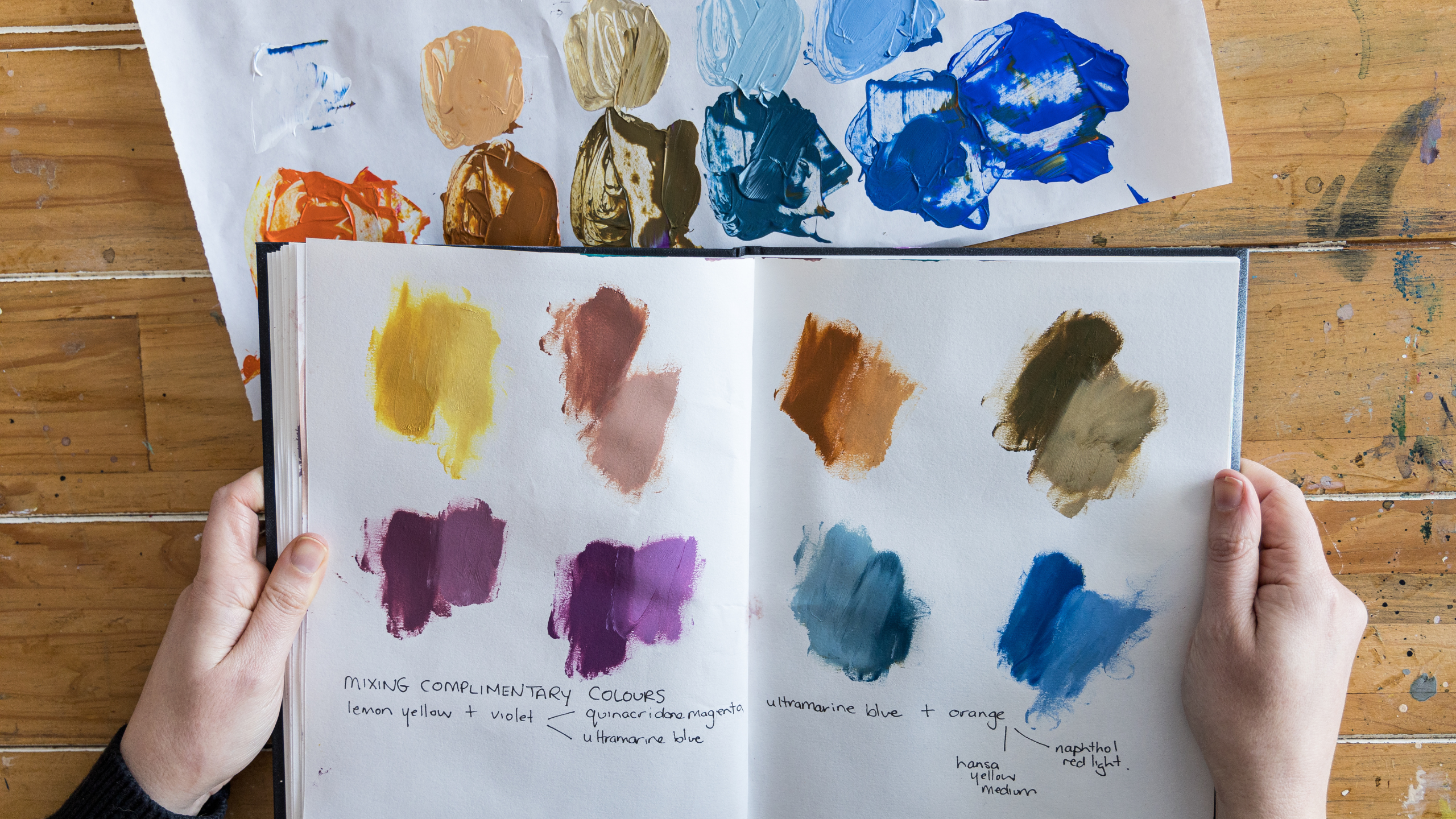 GOAUCHE: How to Use a Limited Color Palette (Primaries) to Mix Any