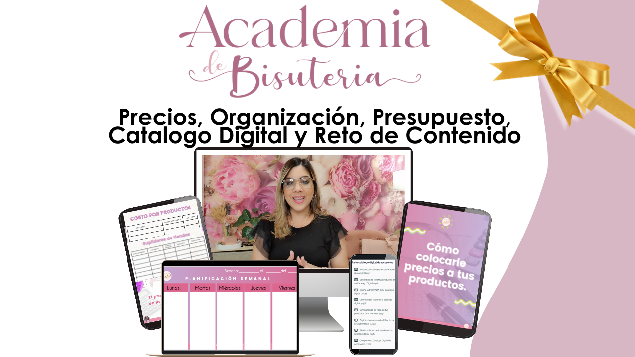 Academia de Bisuteria Blessed Girl- Cursos y Mentorias para emprendedoras que diseñan accesorios y quieren convertirlo en su nuevo negocio rentable 