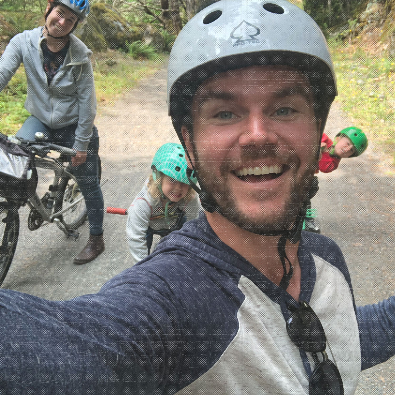 Brad &amp;amp; family biking together