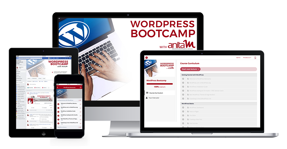 WordPress Bootcamp with AnitaM