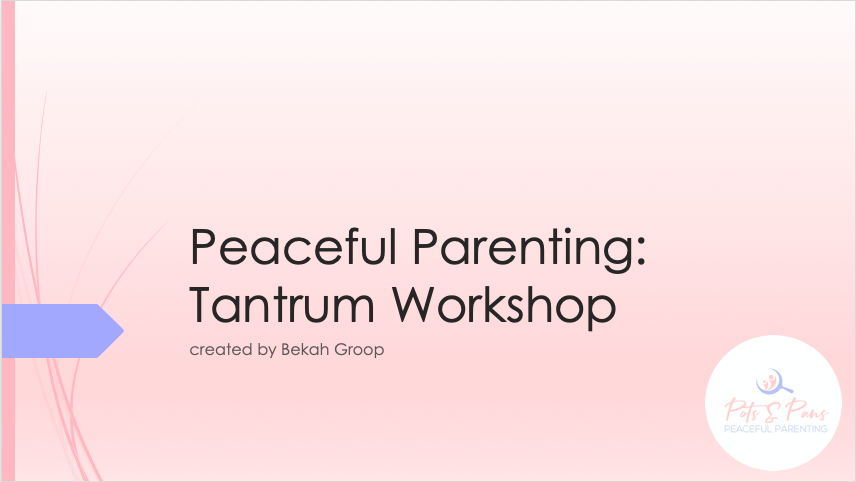 FREE Tantrum Workshop Pots Pans Peaceful Parenting