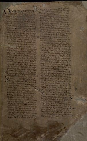 First page with text on it from An Leabhar Breac, found here https://www.isos.dias.ie/ga/RIA/RIA_MS_23_P_16.html 