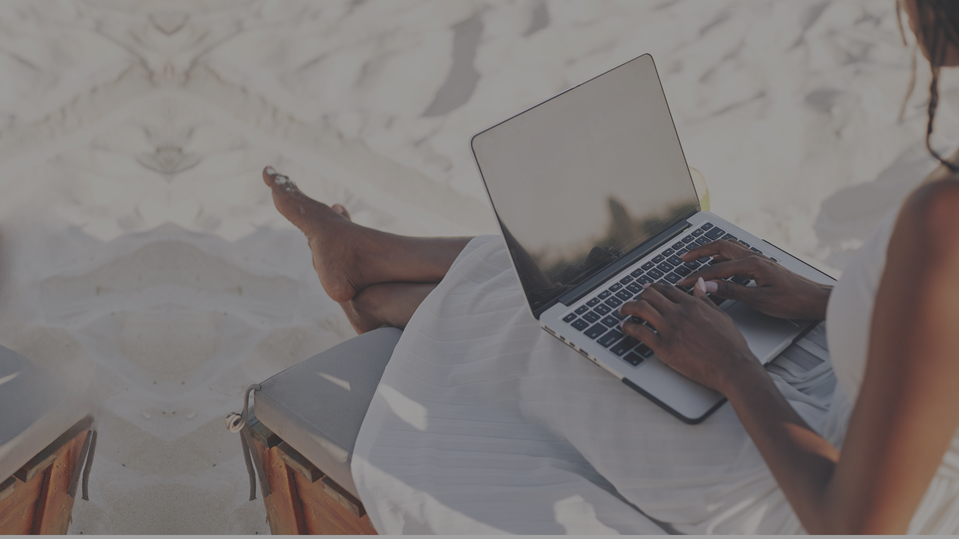 Woman designing a lead magnet for a landing page