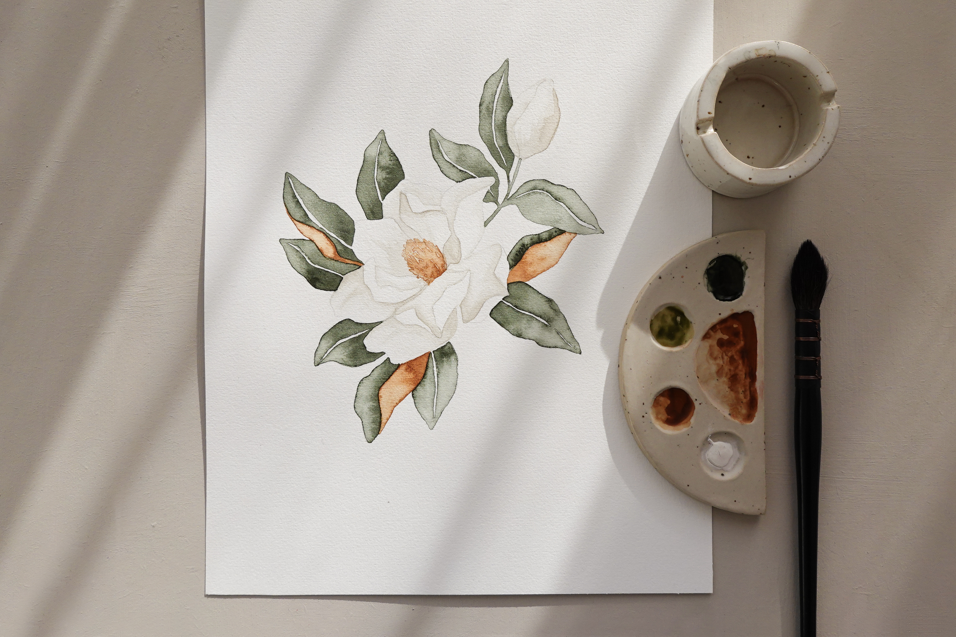 Bloom Creatives floral online watercolor art tutorial
