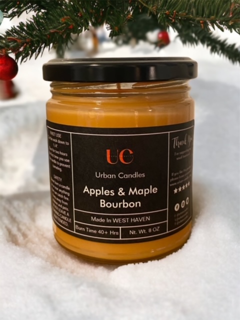 Apple Maple Bourbon Scented Candle-8 oz