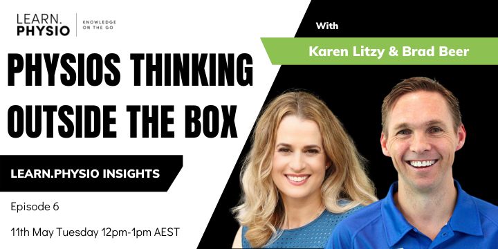 professional Physiotherapists thoughts in entrepreneurship in the world of health are uncovered in this series with Brad Beer and Karen Litzy, two renowned physiotherapists with a global presence.