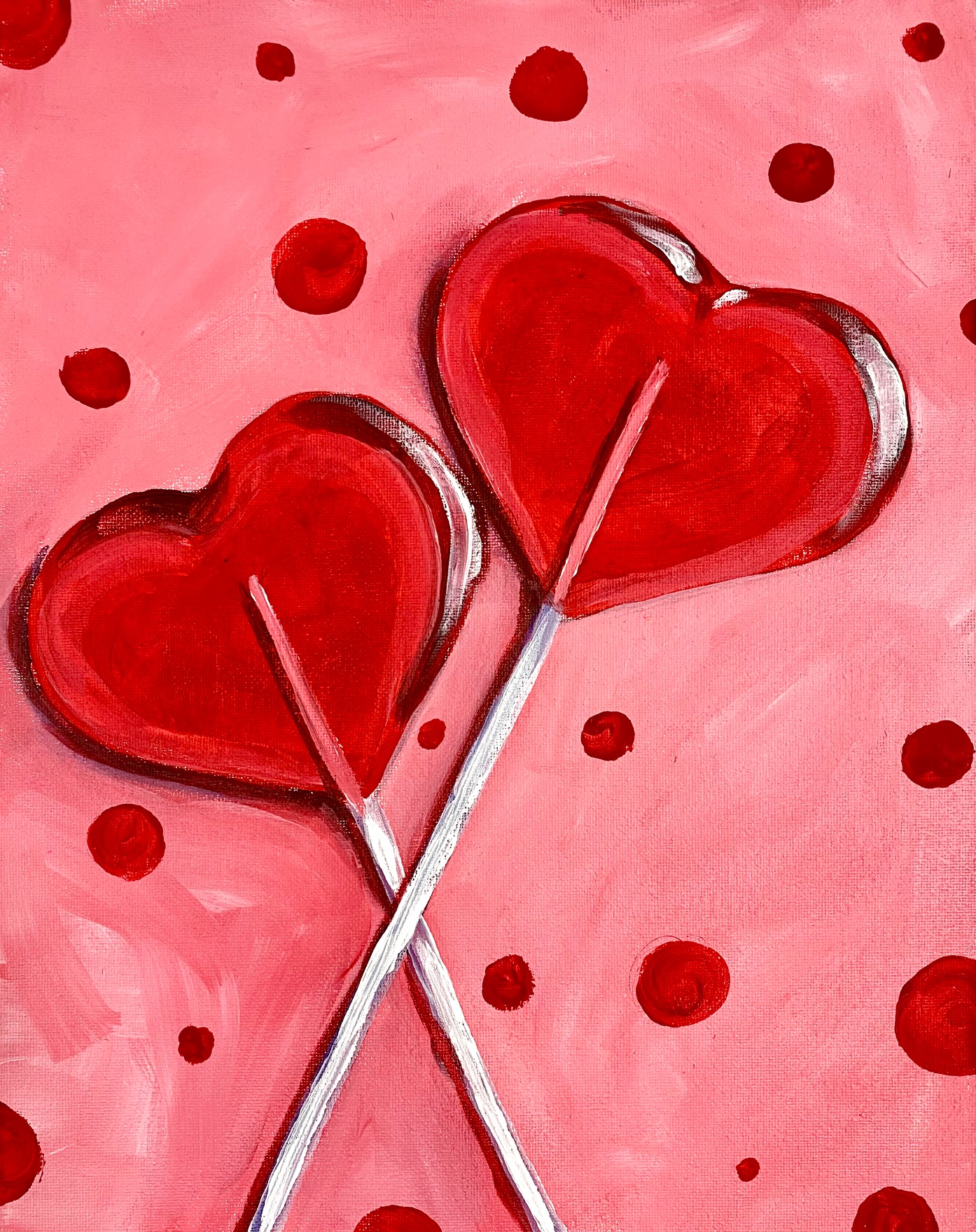 lollipop love painting