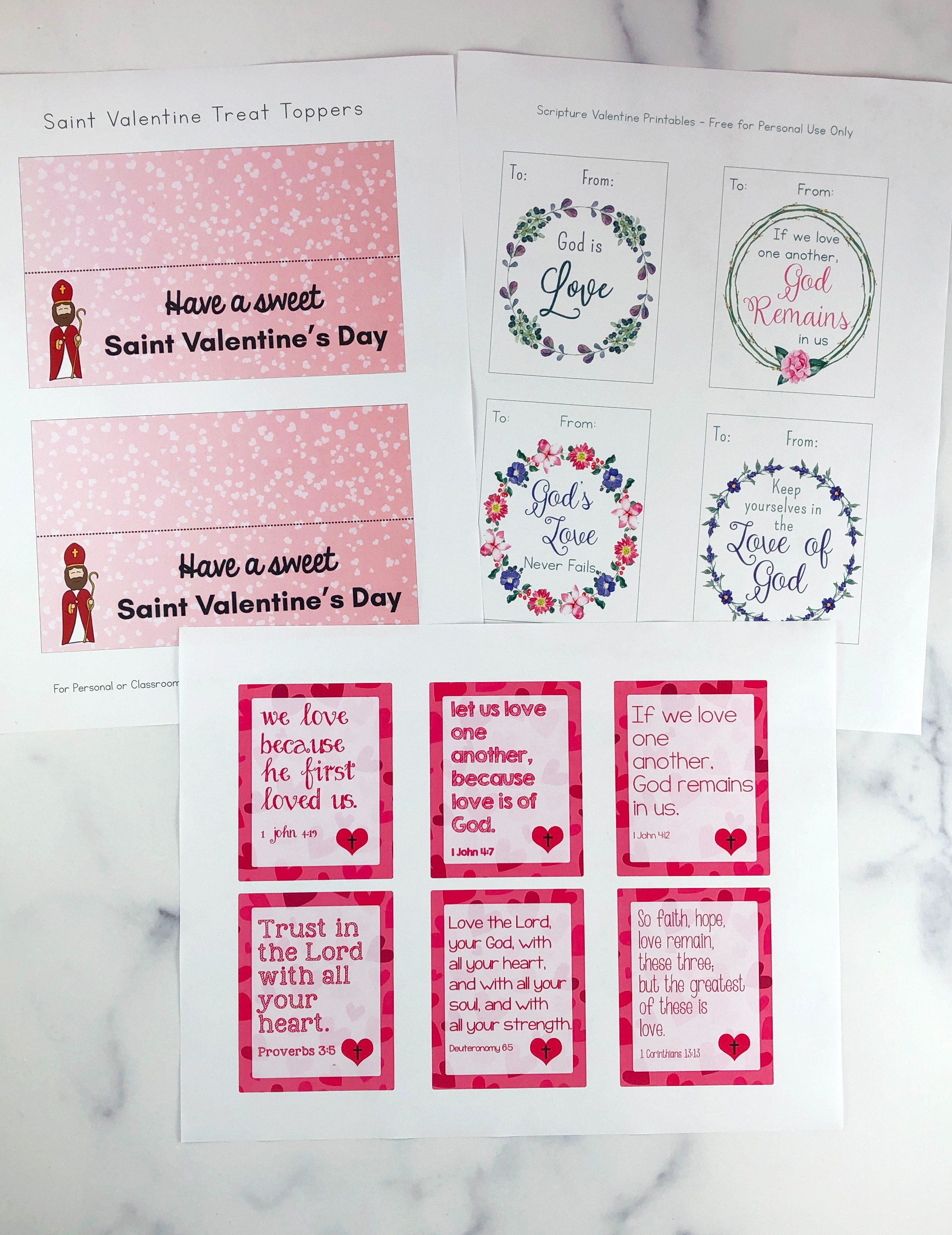 Saint Valentine Bonus Printables