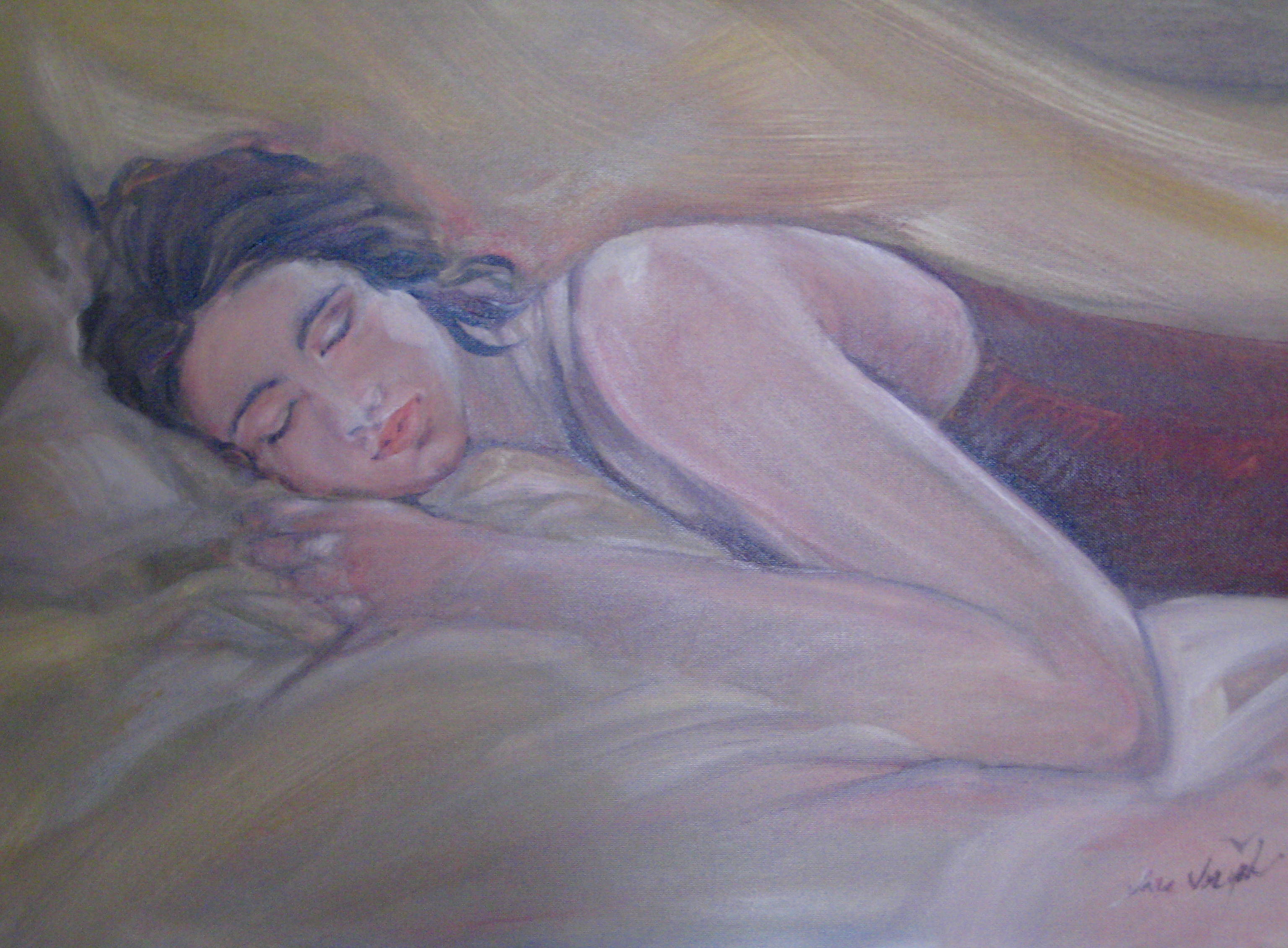 Rest, Oil on Canvas