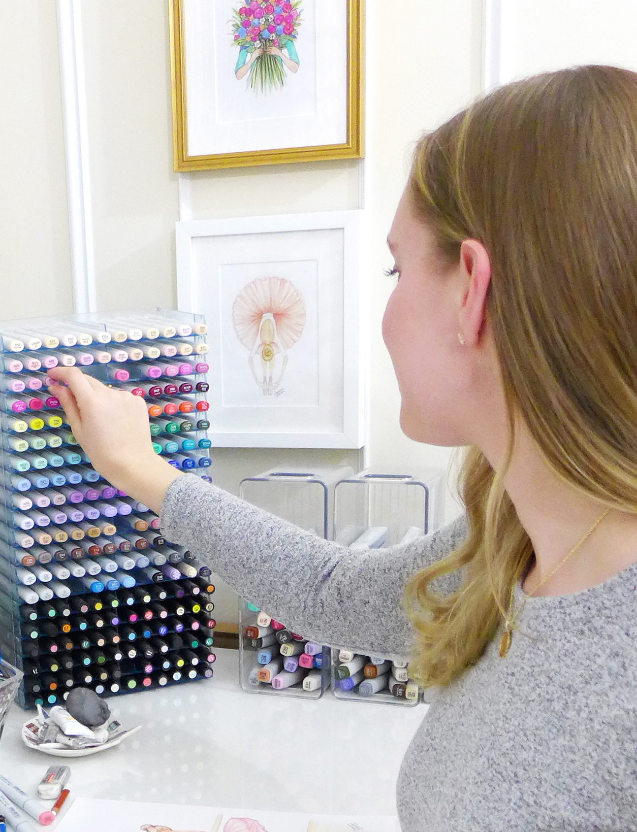 Top 10 Copic Marker Storage Ideas…, Joanna Baker : Fashion & Lifestyle  Illustrations