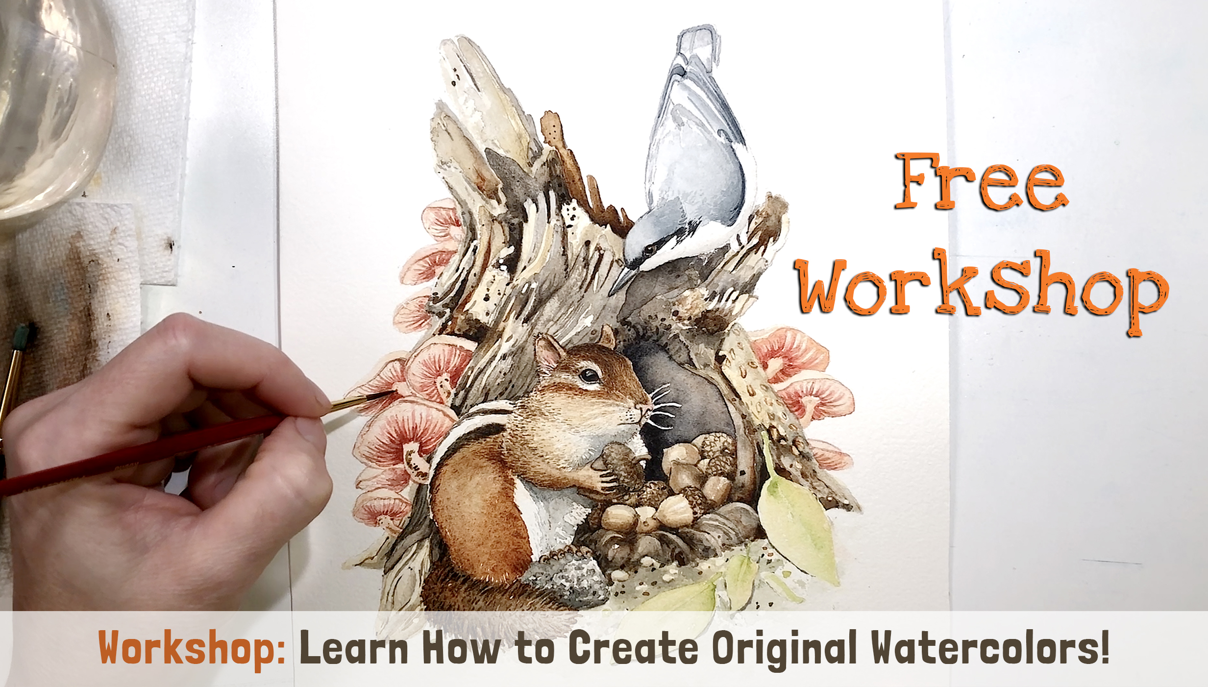 Learn How to Create Realistic Original Watercolor Paintings