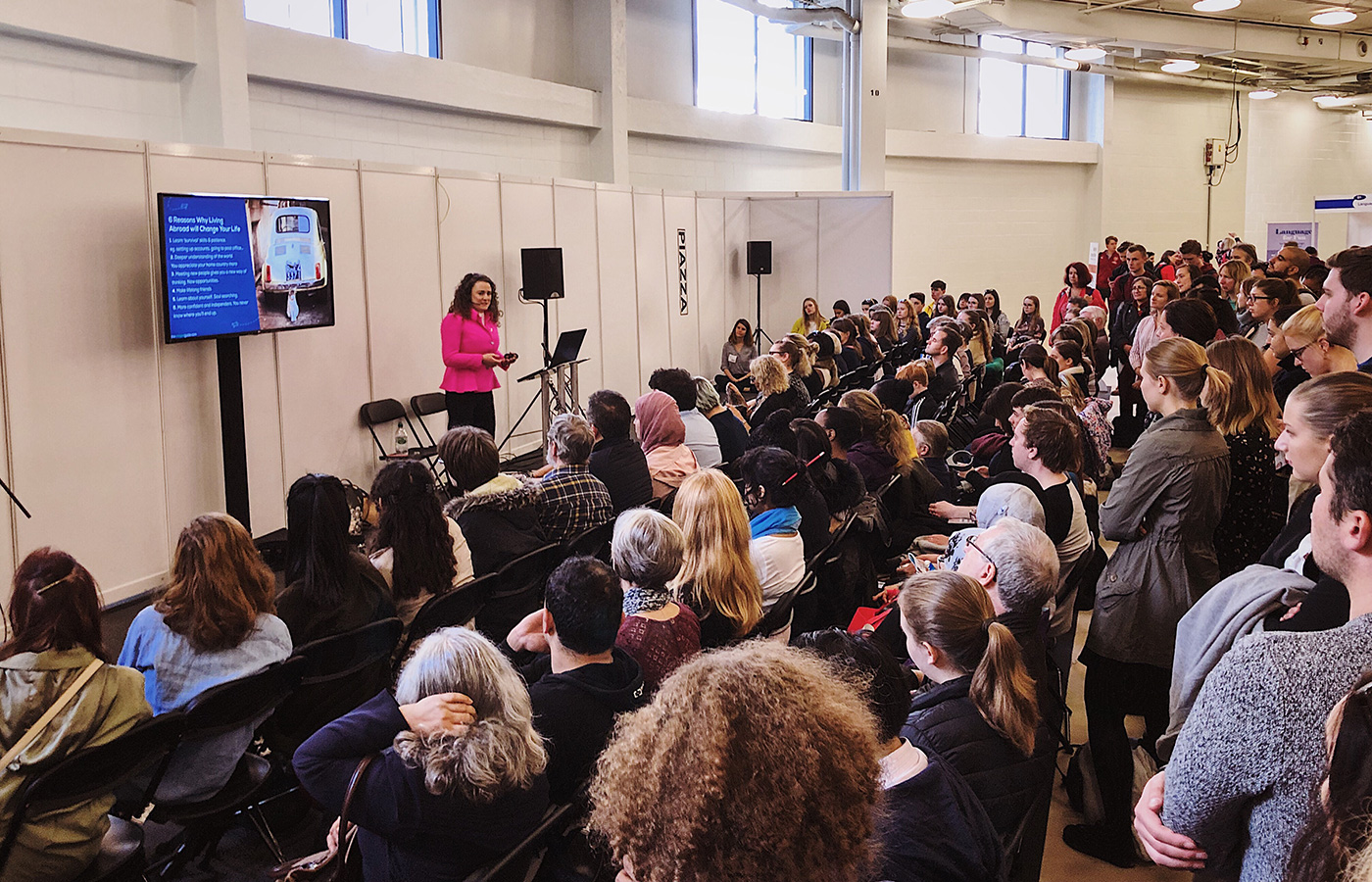 Michele speaking at Language Show in London