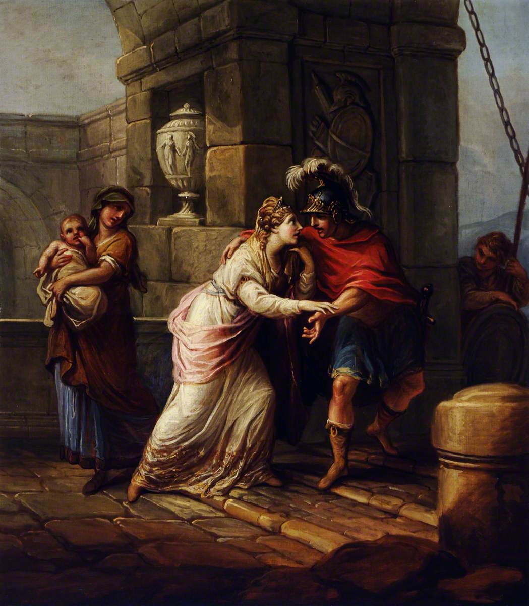 Hektor and Andromache by Antonio Zucchi (1773) 