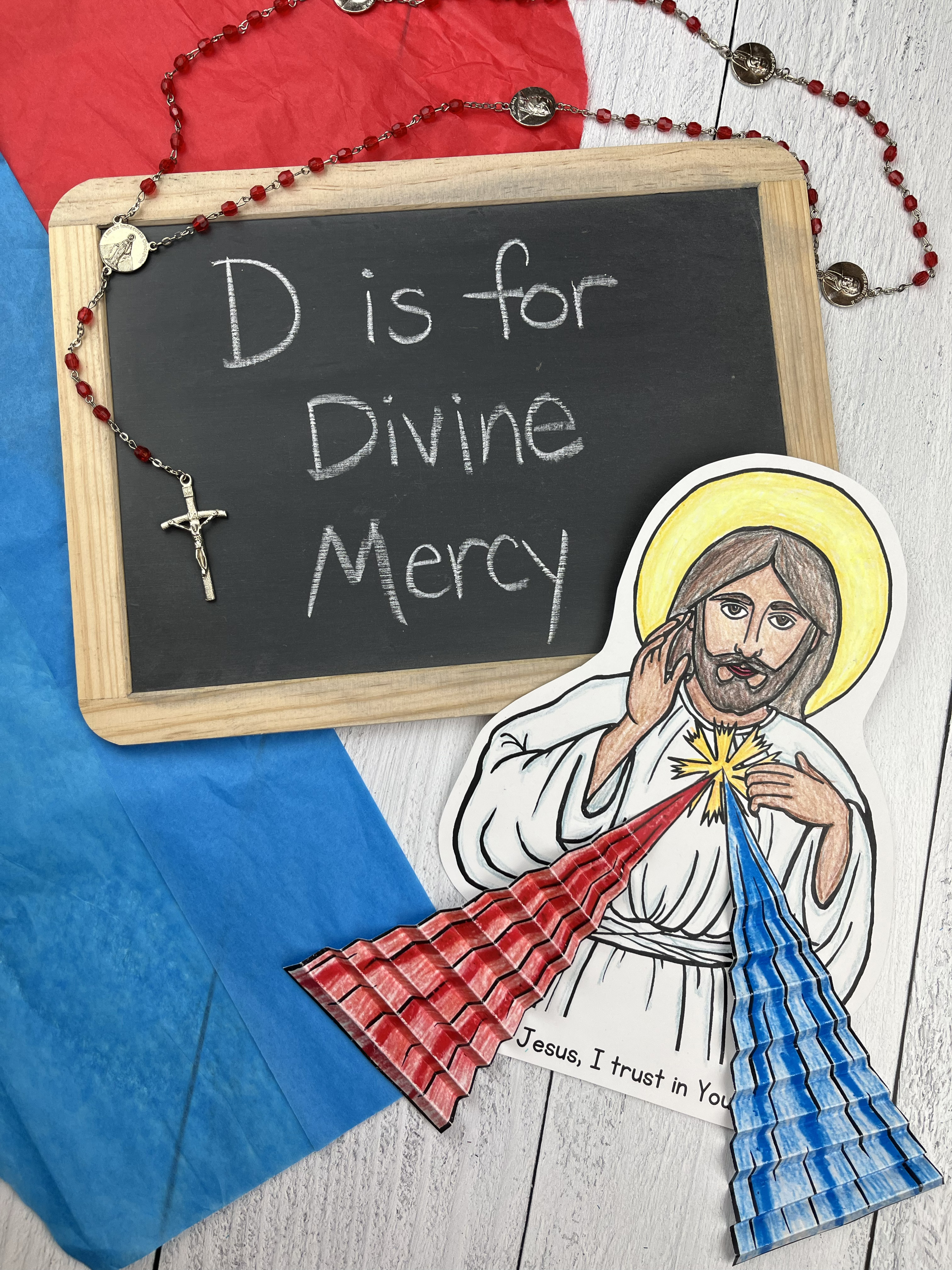 Divine Mercy Printable Craft
