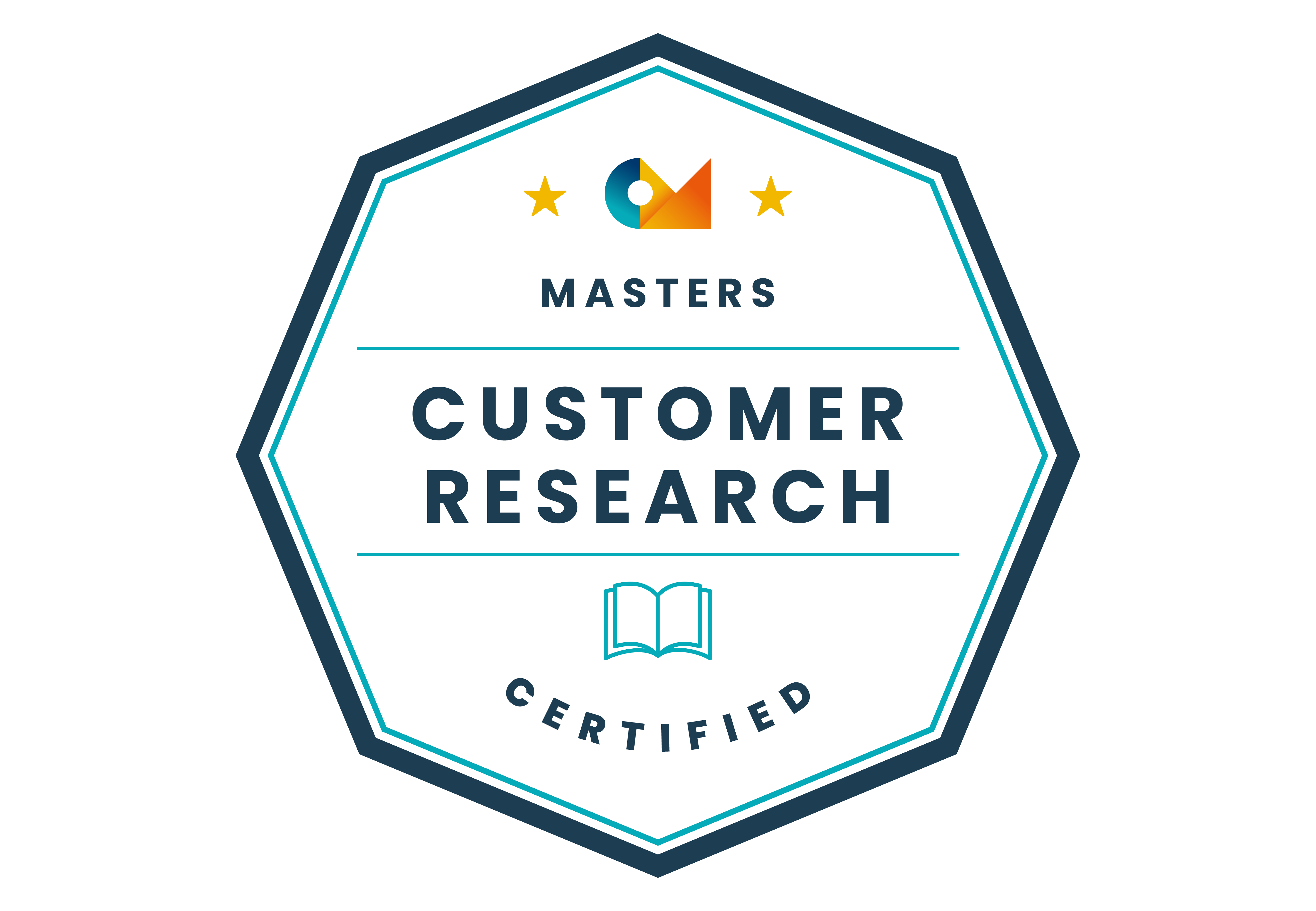Customer Research Certified | Masters badge