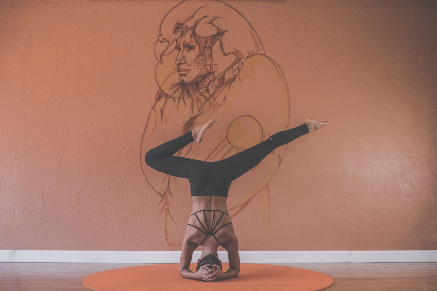 person doing a yoga pose