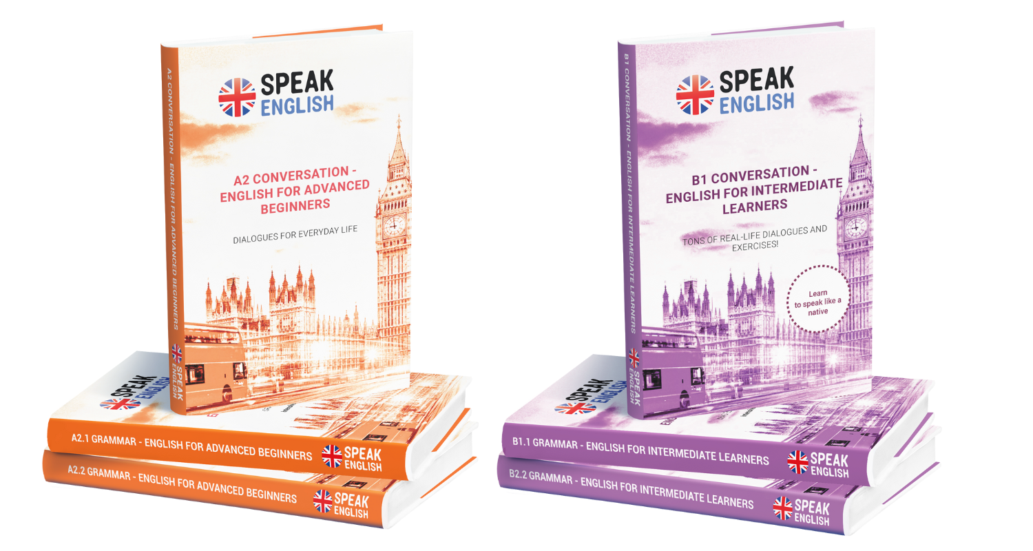 A2 and B1 beginner to intermediate English course with teacher guidance and books included in the price
