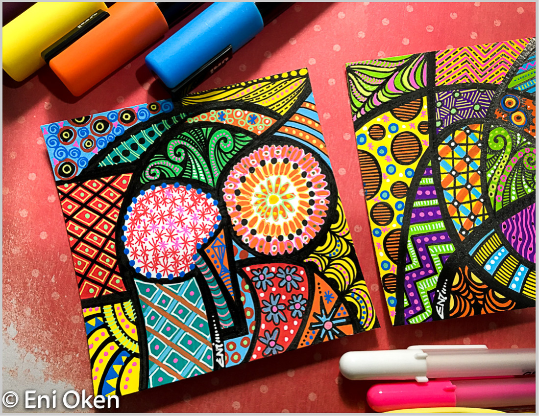 Doodlewash® - Zentangle or Pattern-Oriented Pen & Ink