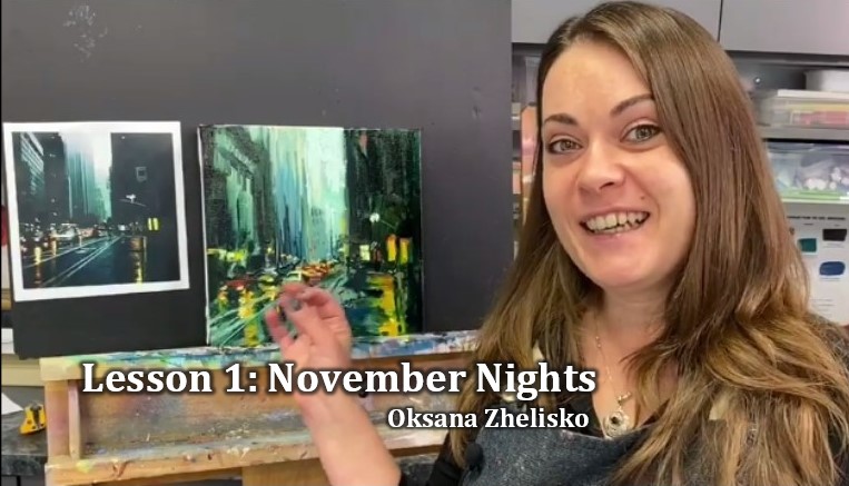 Urban Oil Painting Lesson 1 Oksana Zhelisko