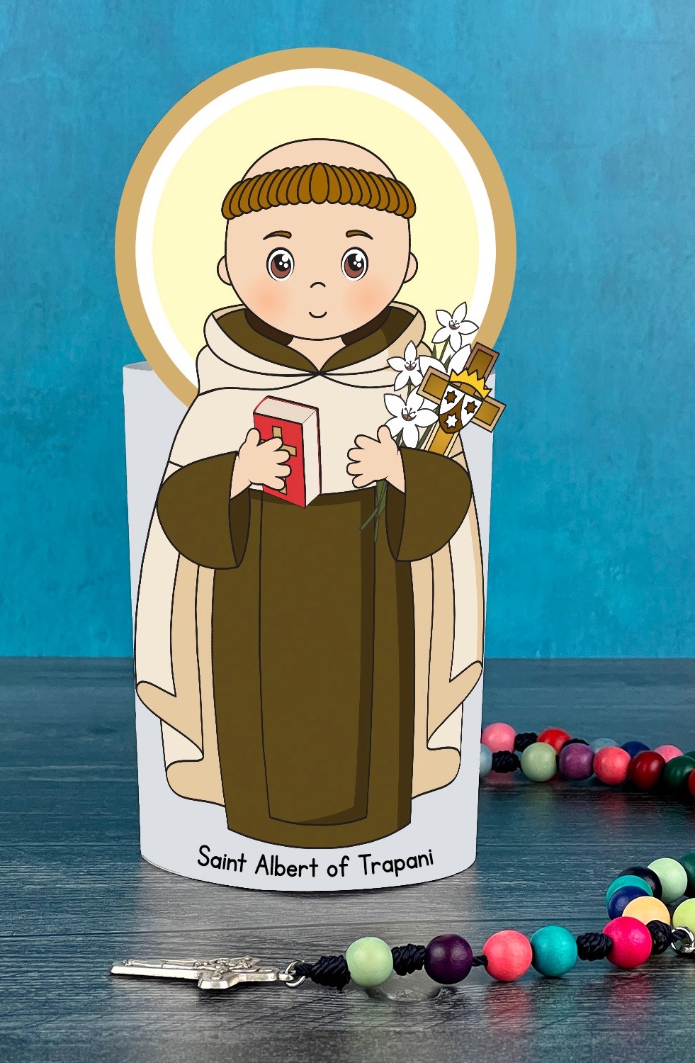 Saint Albert of Trapani Statue Craft