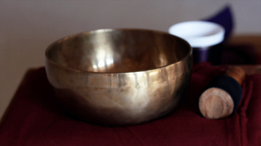 A meditation bowl