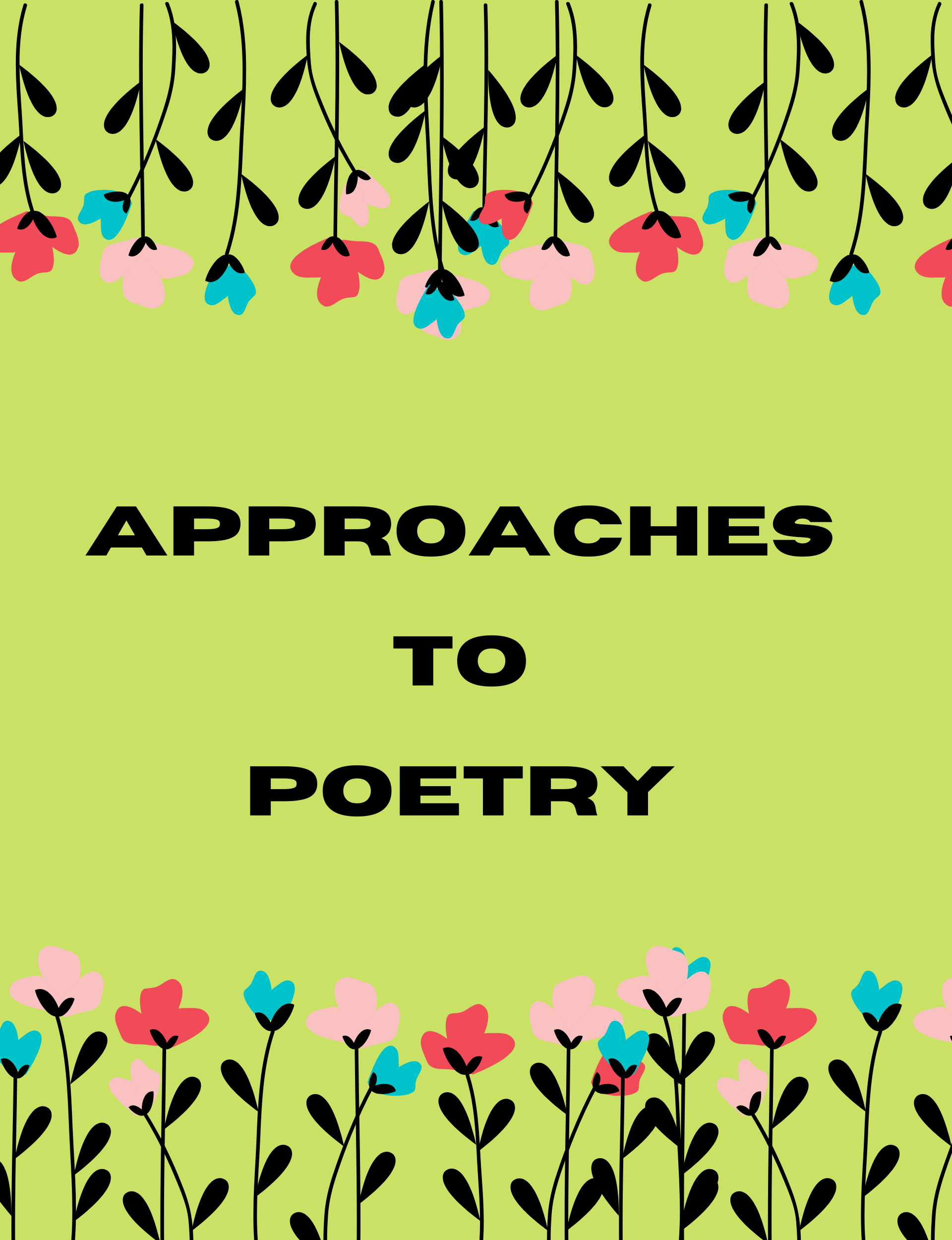 Approaches to Poetry course. Scrbbly