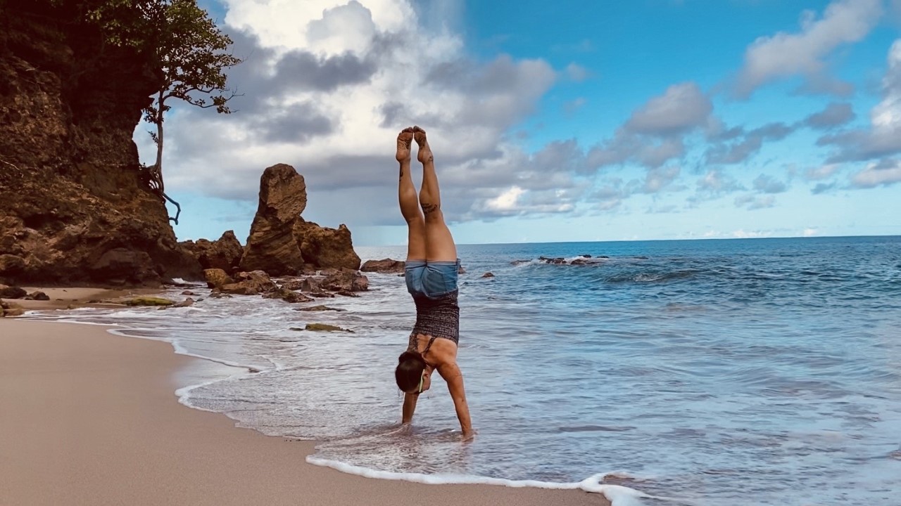 Handstand Ocean Beach