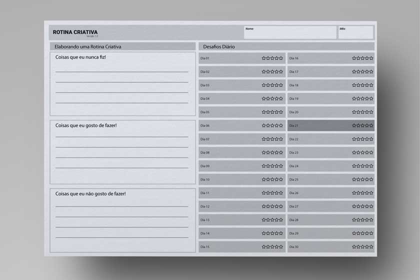 Framework de Rotina Criativa