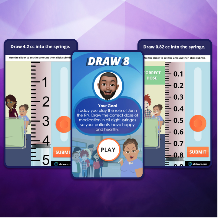 Access the Draw 8 syringes game.