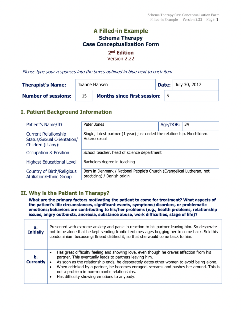 conceptual form filled in