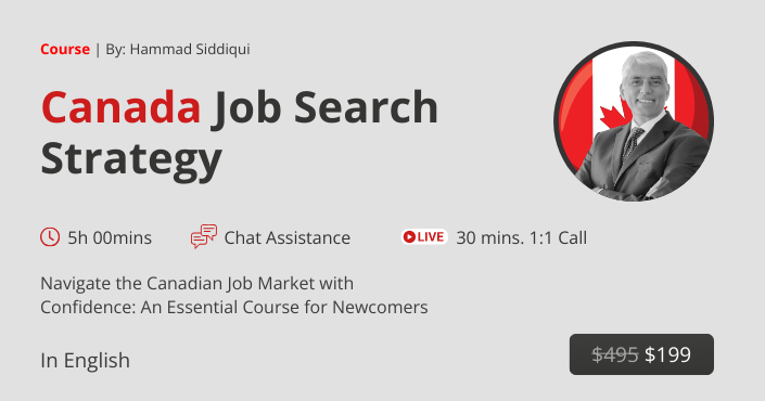 Canada Job Search Strategy
