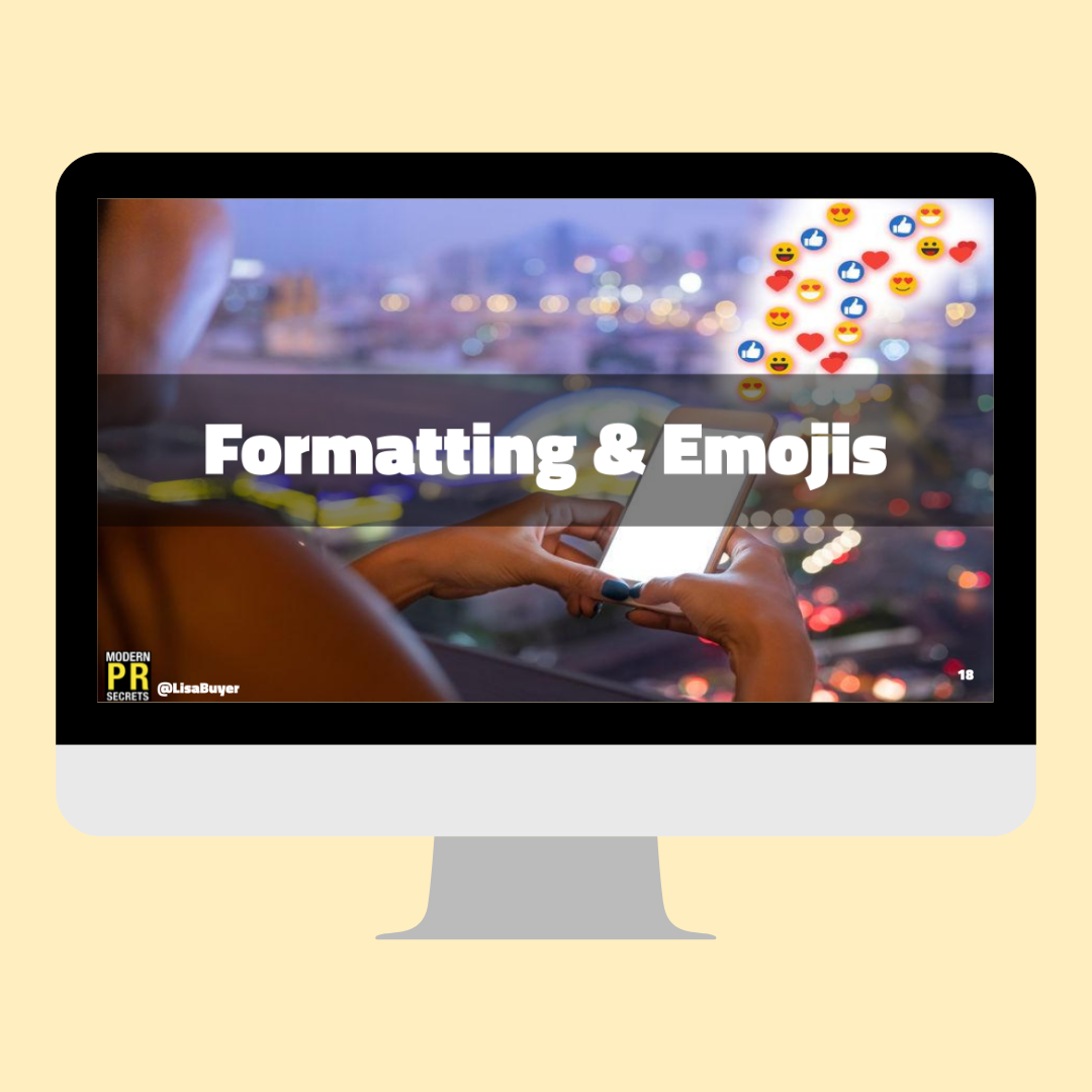 formatting and emojis