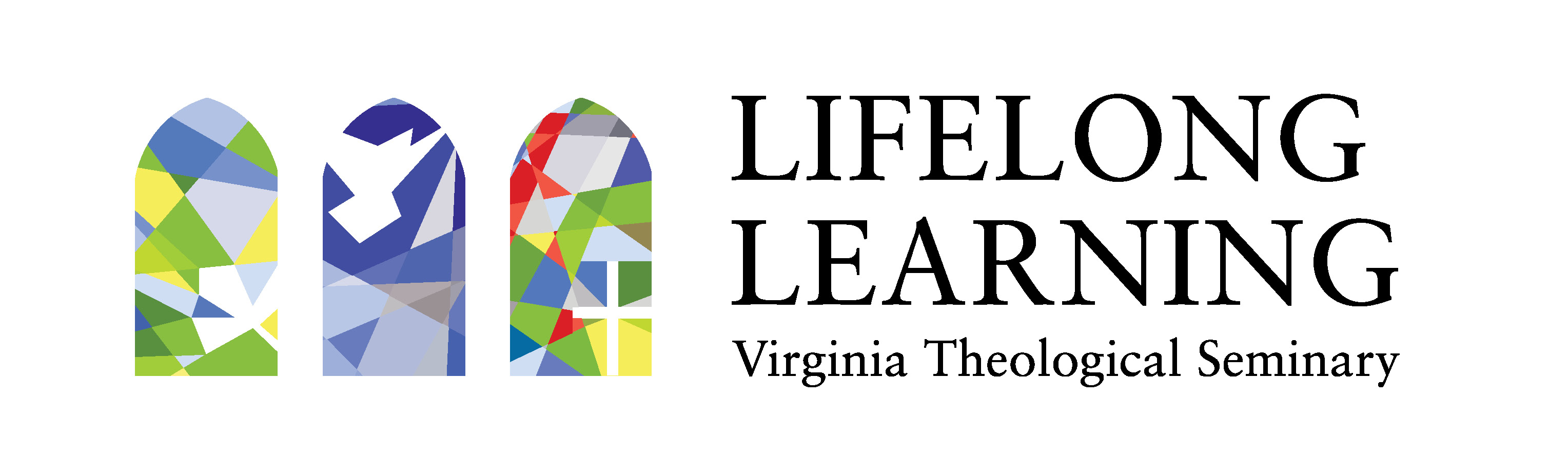Lifelong Learning Virginia Theological Seminary logo with church windows