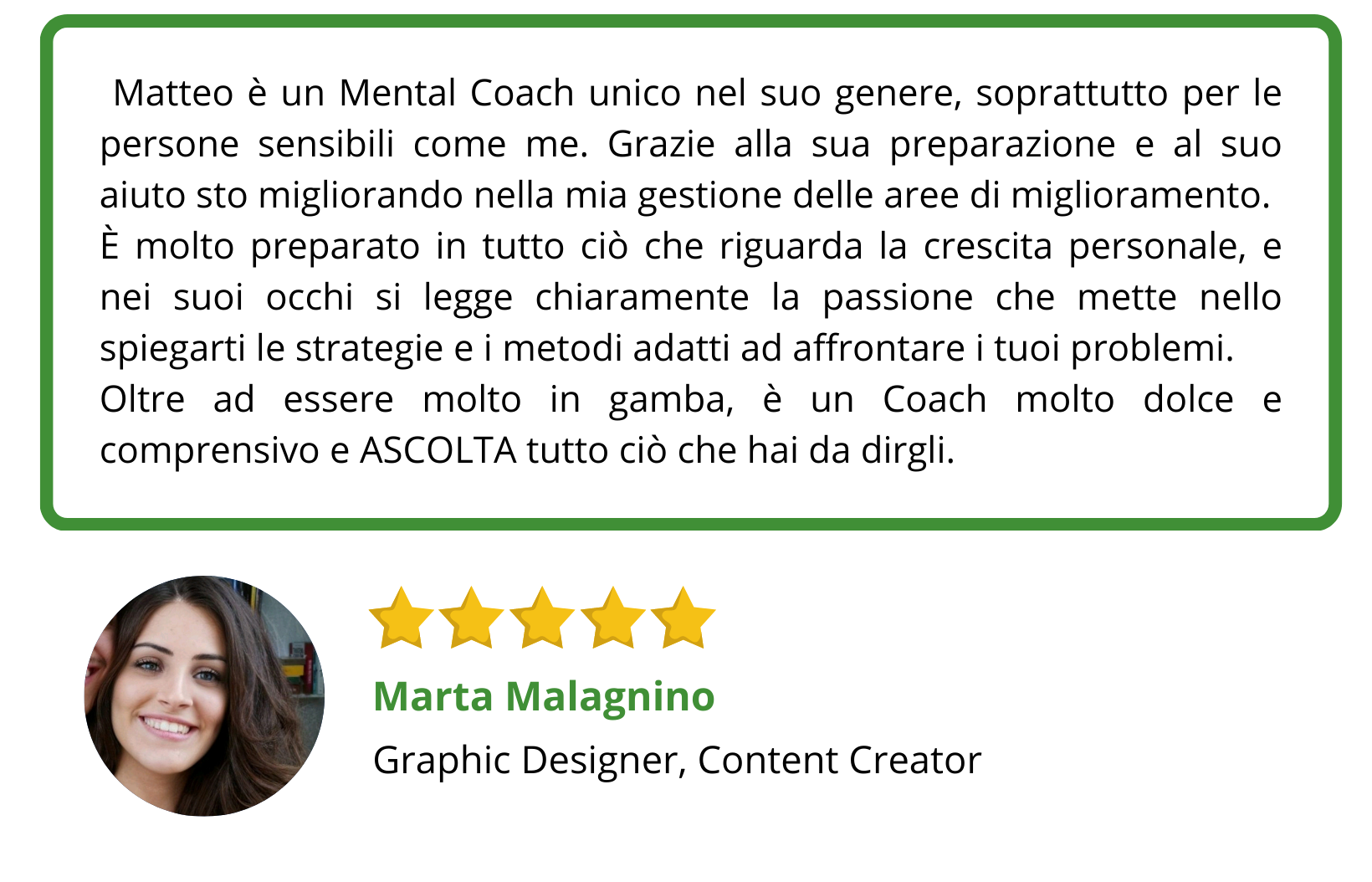 Testimonianza di Marta Malagnino