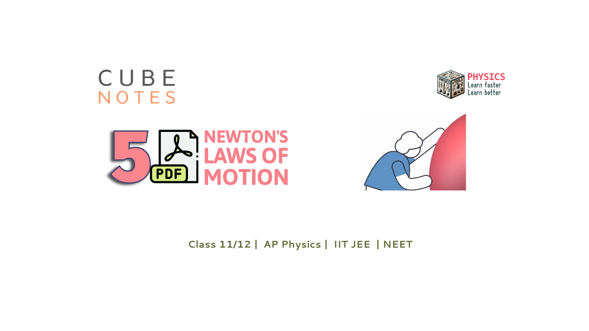 Graphic showcasing the range of physics courses available in pdf format, including content tailored for Class 12, AP Physics, and competitive exams such as IIT JEE and NEET