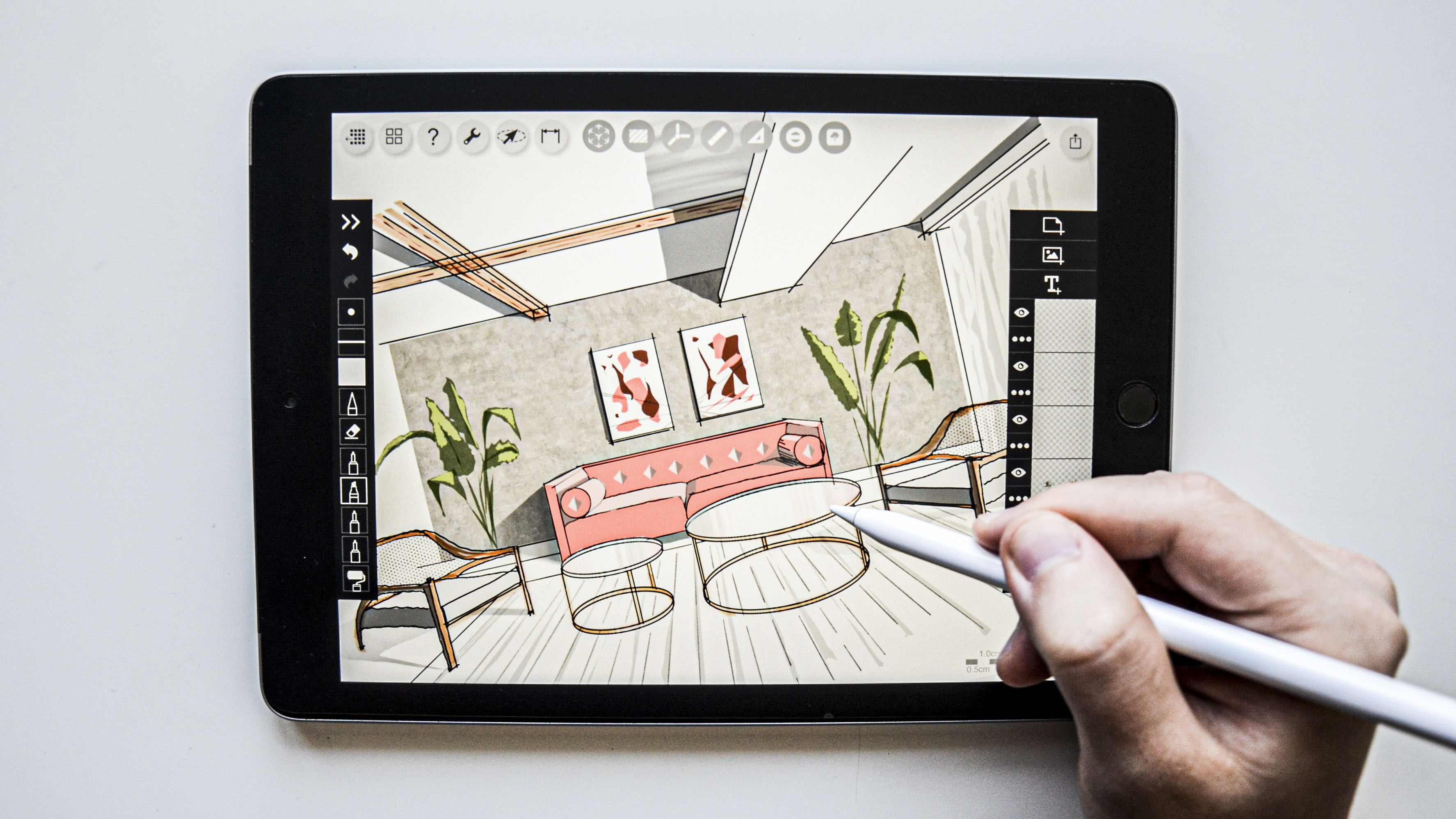 How to Draw Interior Perspective Views in Morpholio Trace