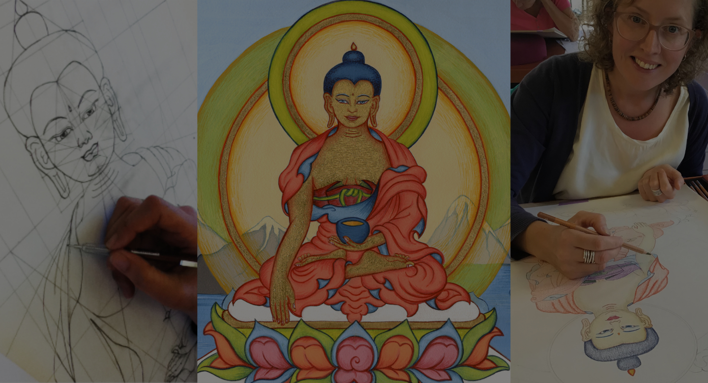 Buddha Shakyamuni drawing and painting course