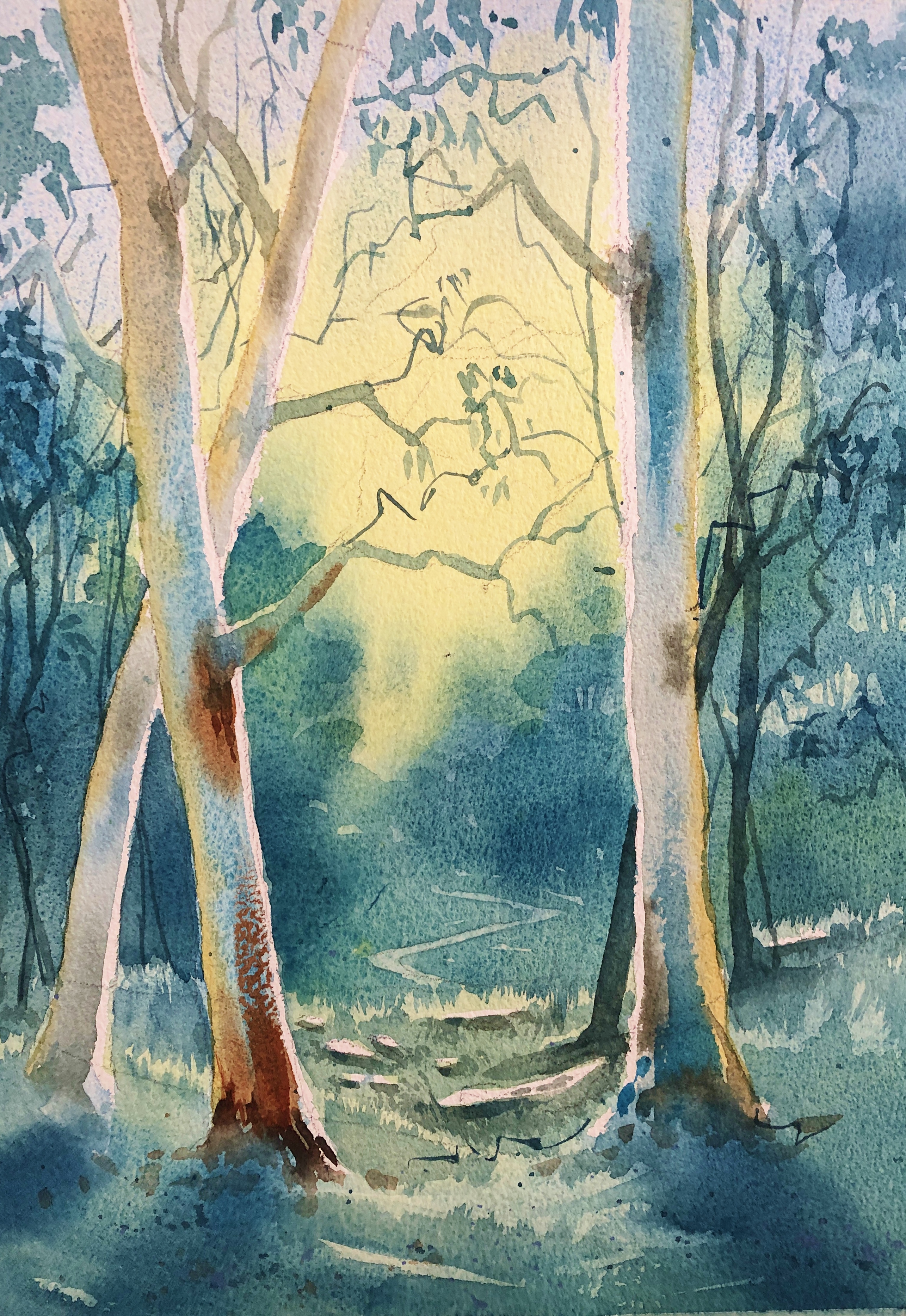 Watercolour tutorial Classes Workshops Online for beginners with Jenny Gilchrist