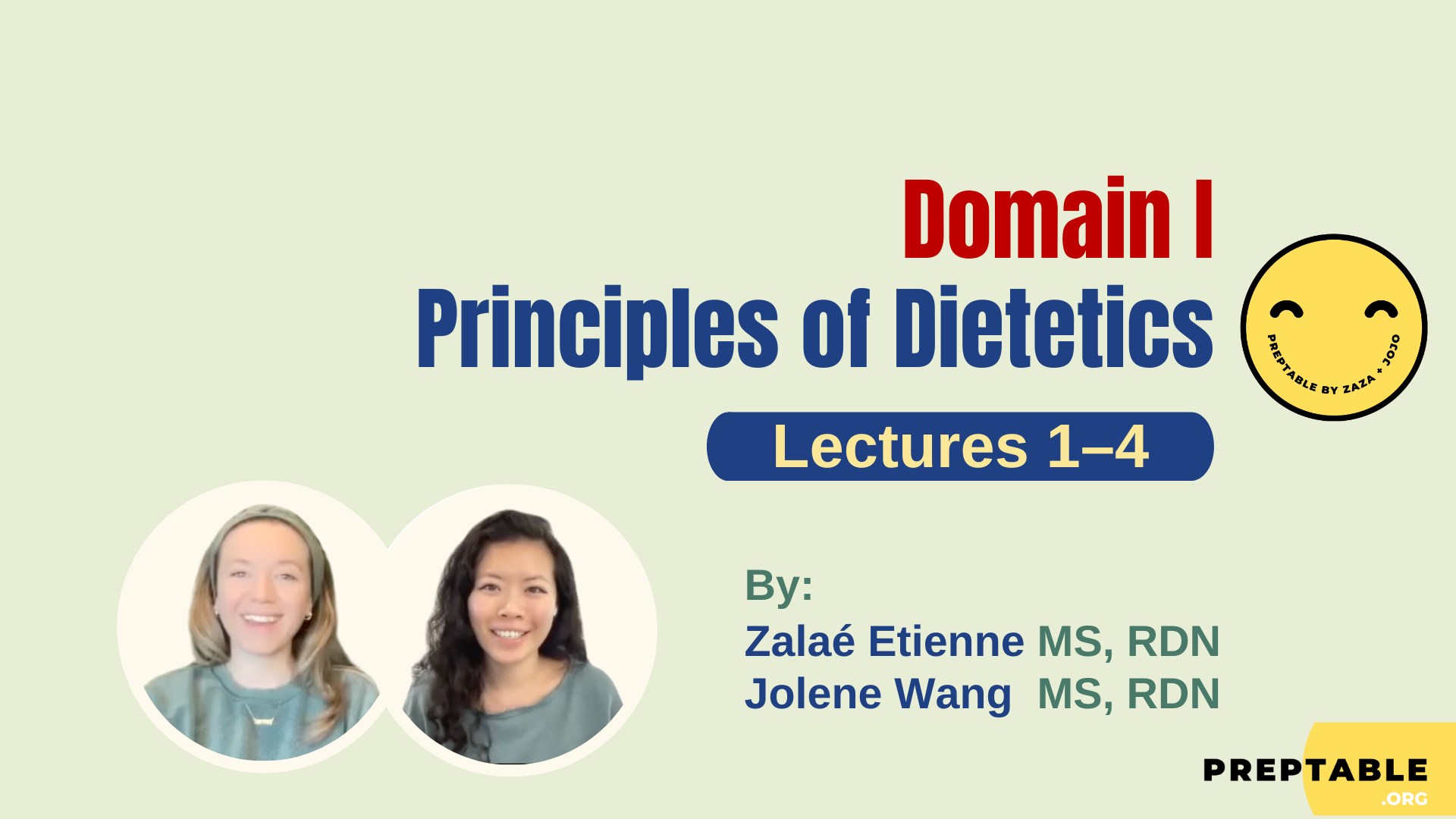 RD Exam - Digestive System and Metabolic Pathways - PrepTable Lecture 1